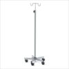 IV stand with wheel, SS
